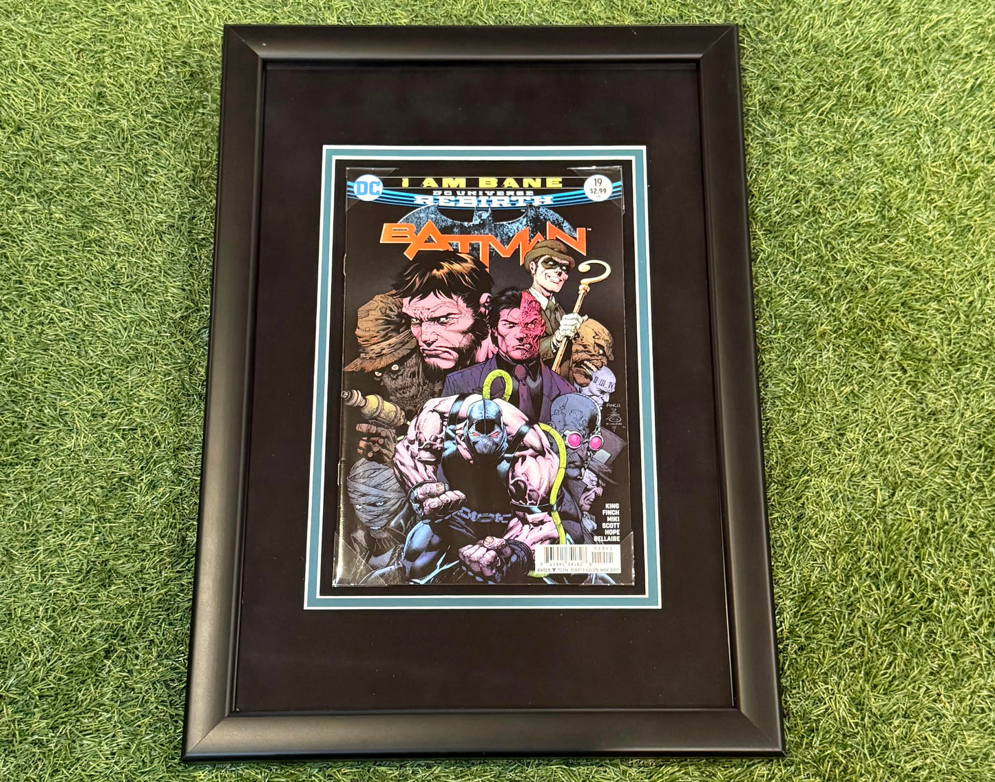 Batman Villains Framed Comic