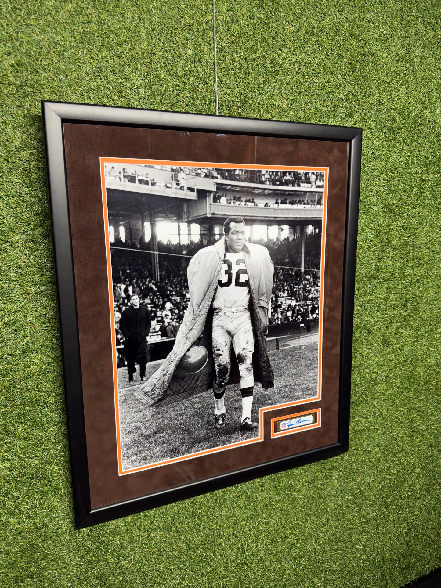 Iconic Jim Brown Custom Frame with Original Insert Auto