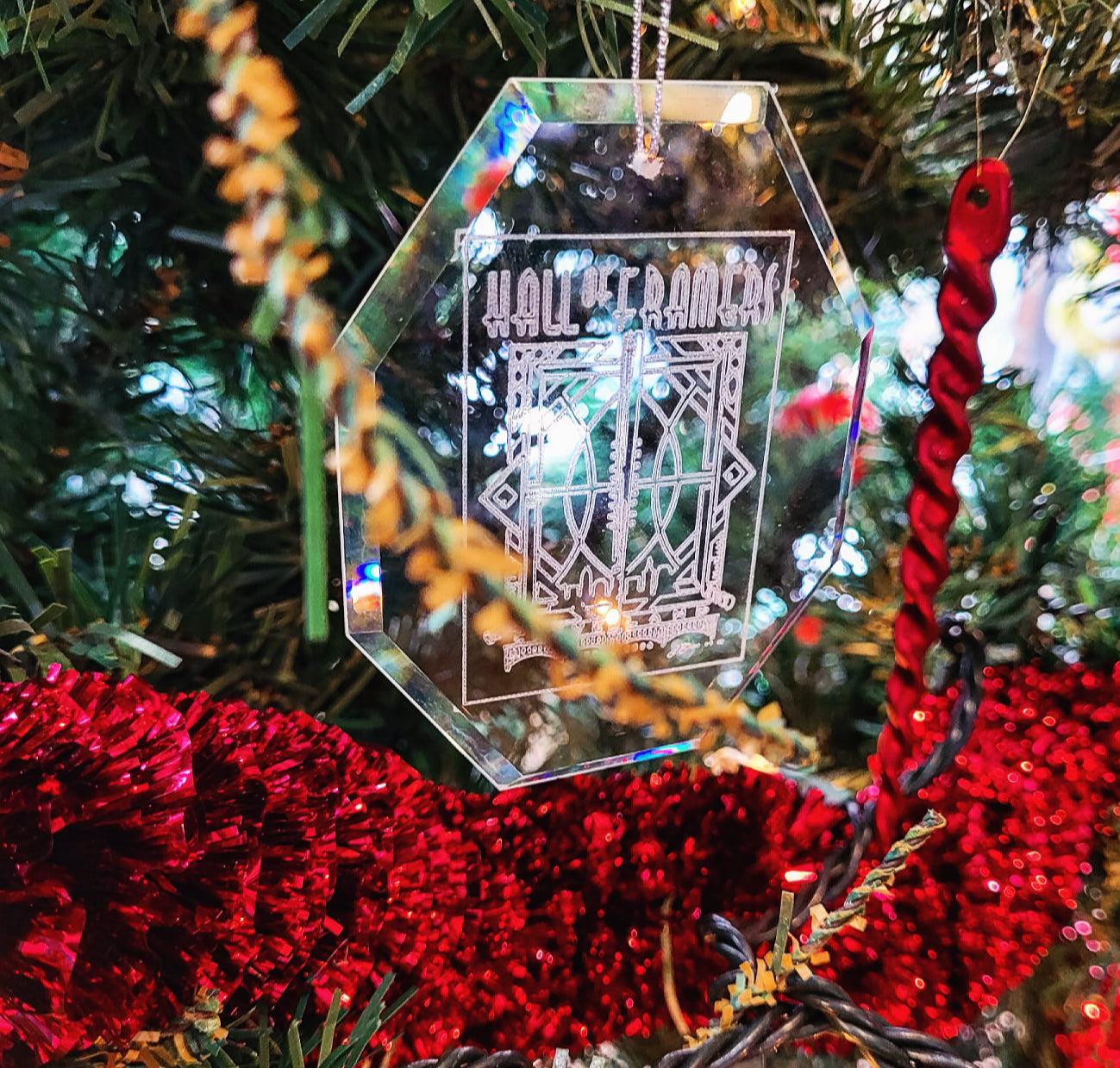 Customizable Etched Glass Ornament