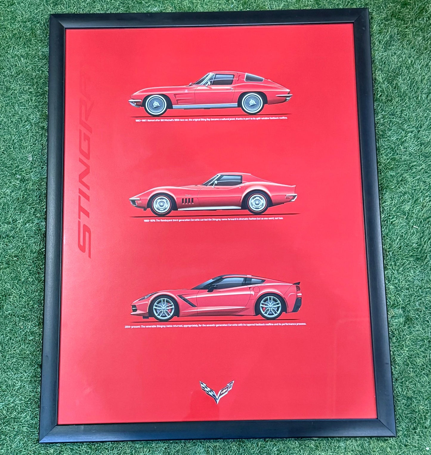 Stingray Corvette Evolution Poster