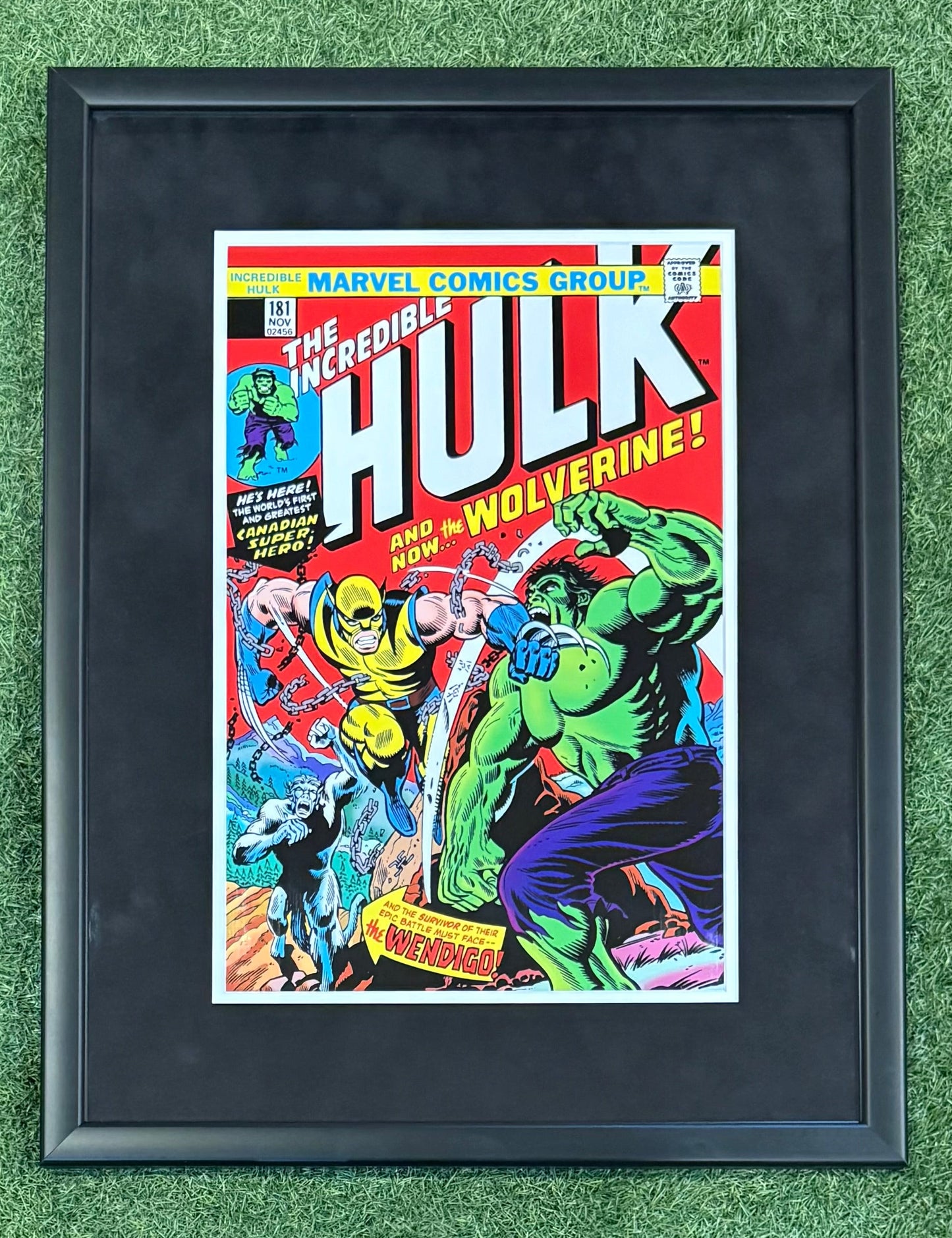 The Incredible Hulk and Wolverine Framed Poster
