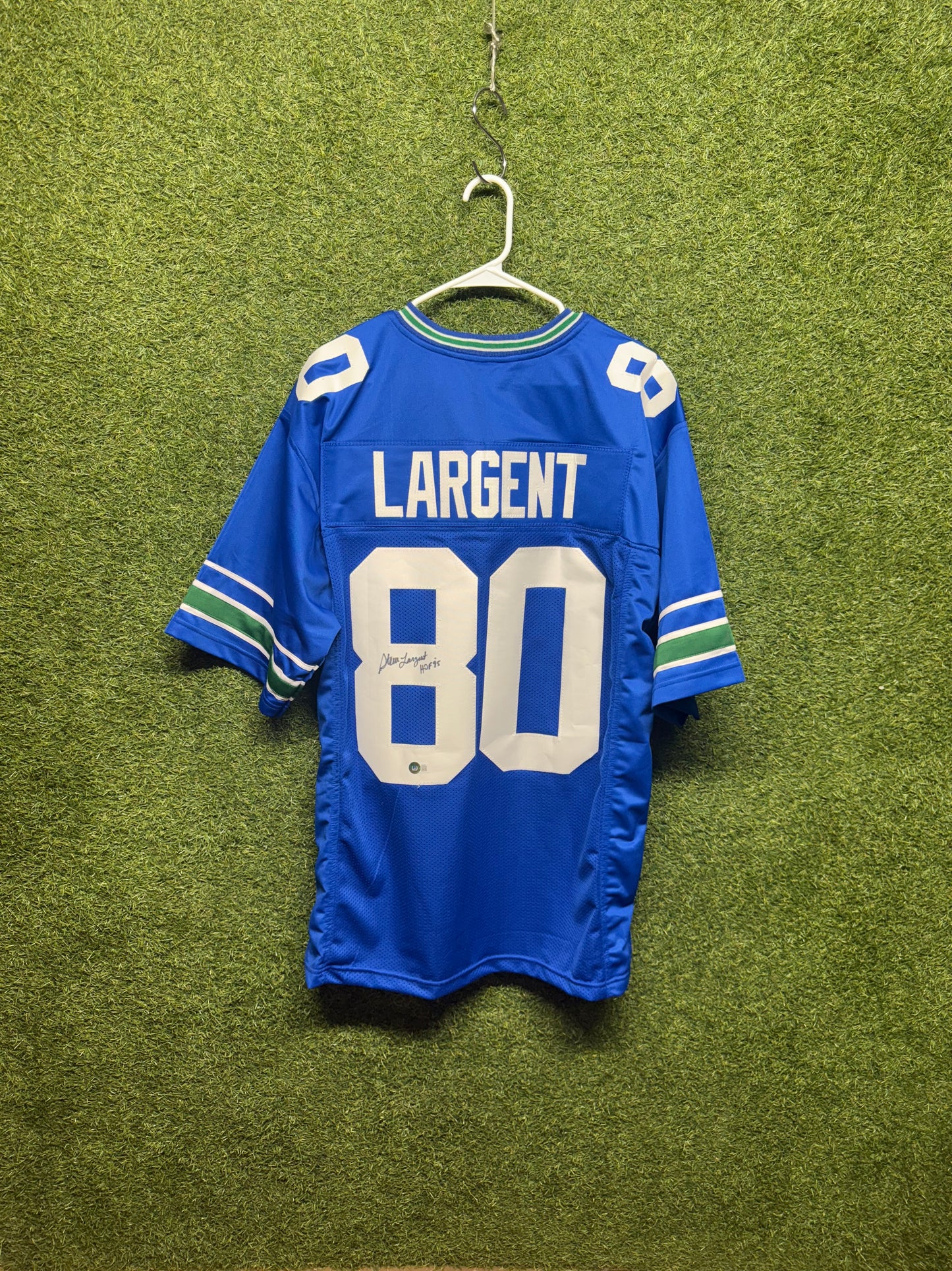 Autographed Steve Largent Seattle Seahawks Jersey