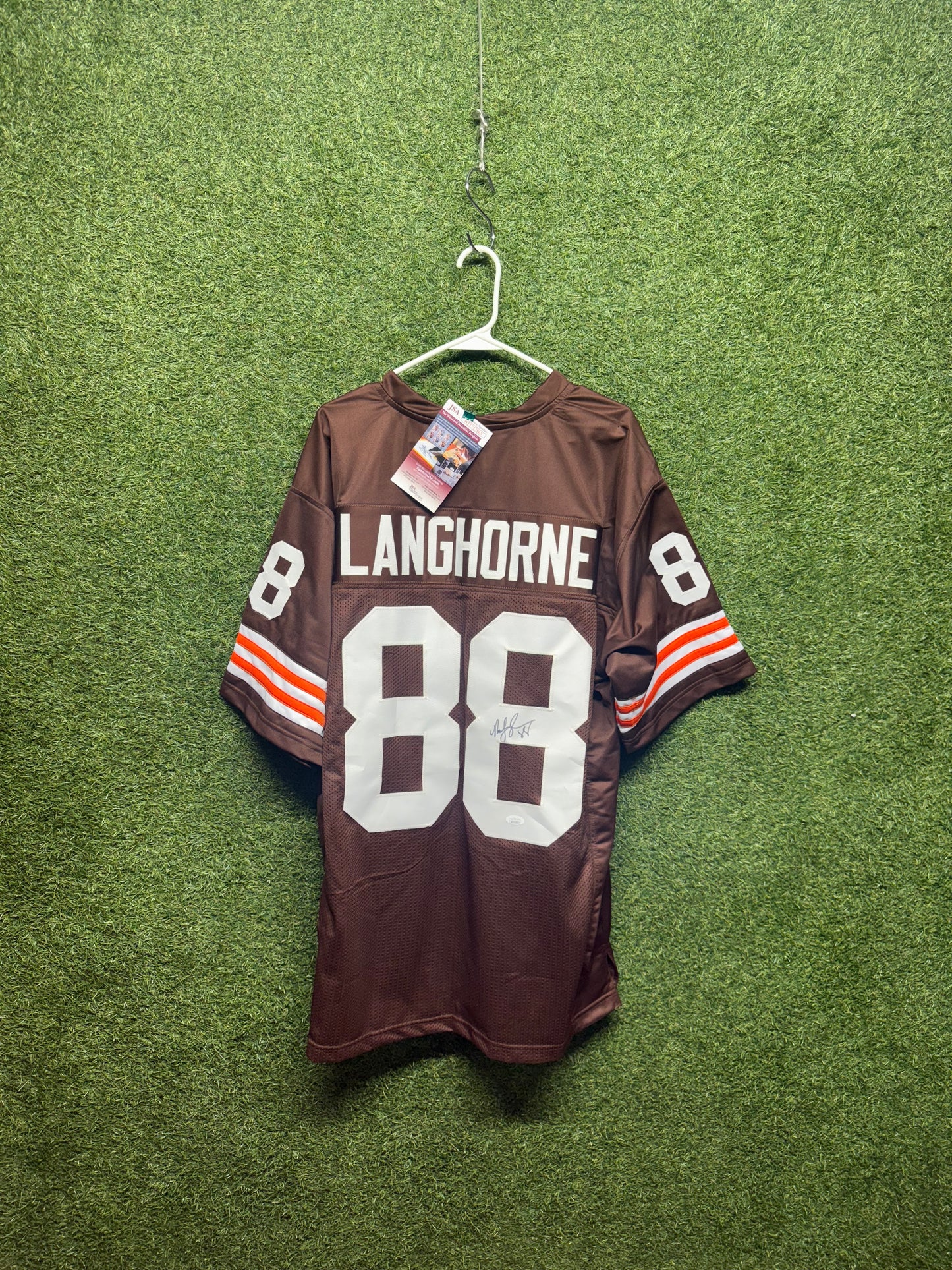 Reggie Langhorne Autographed Browns Jersey