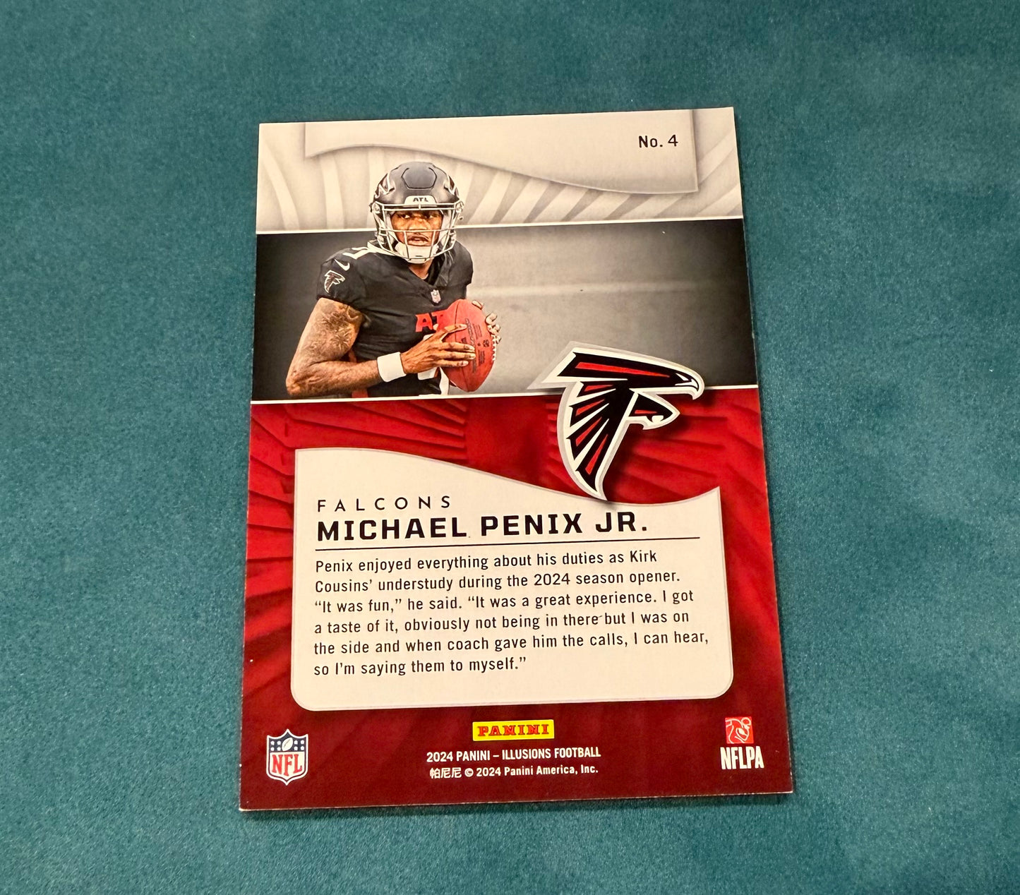 Michael Penix Rookie Card Panini Illusions numbered 305/399