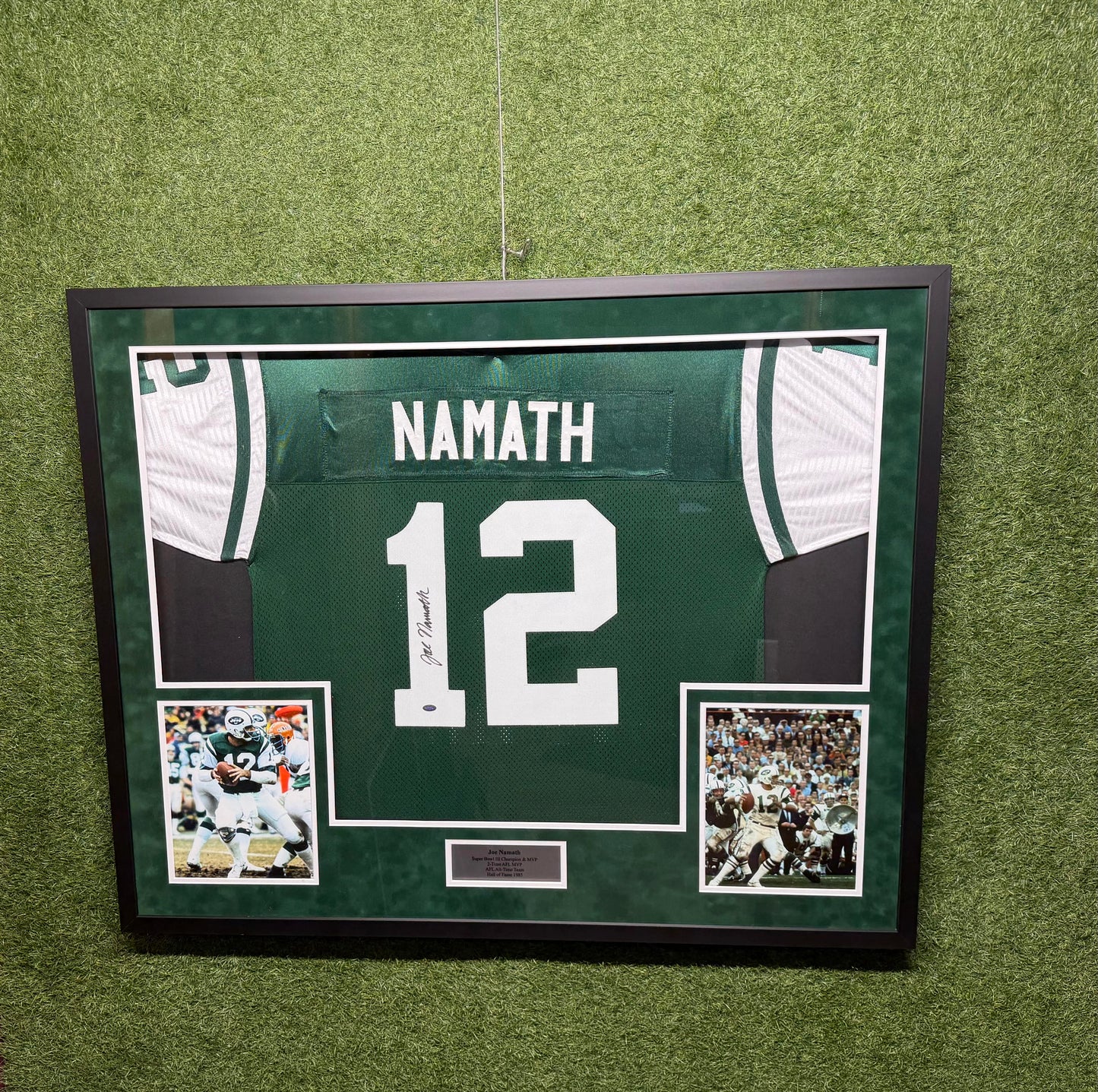 Joe Nameth Autographed Framed Jersey
