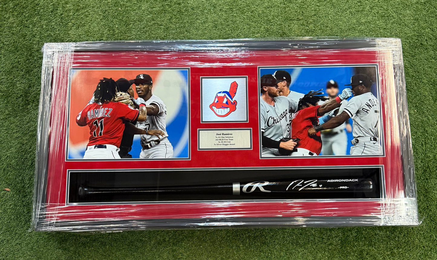 RAFFLE Autographed Jose Ramirez Bat RAFFLE