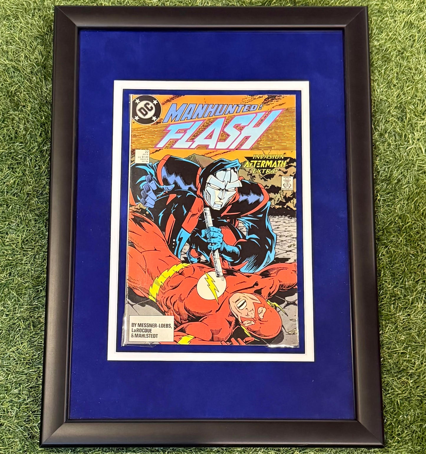 Manhunted Flash Framed Comic