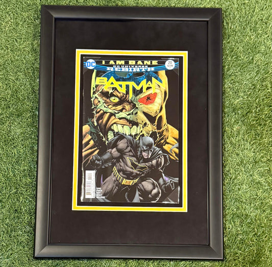 Batman Bane Headshot Framed Comic
