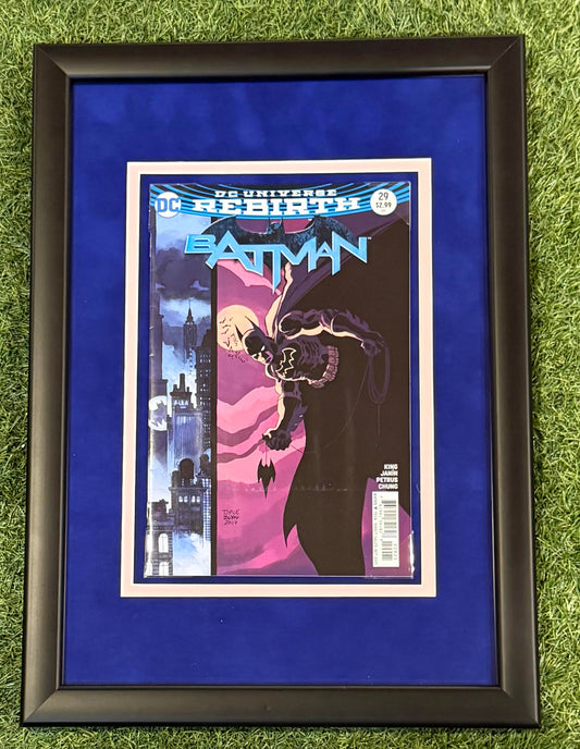 Batman Moon Comic Framed Comic