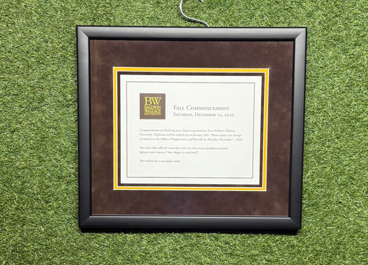 Custom Framed Diploma