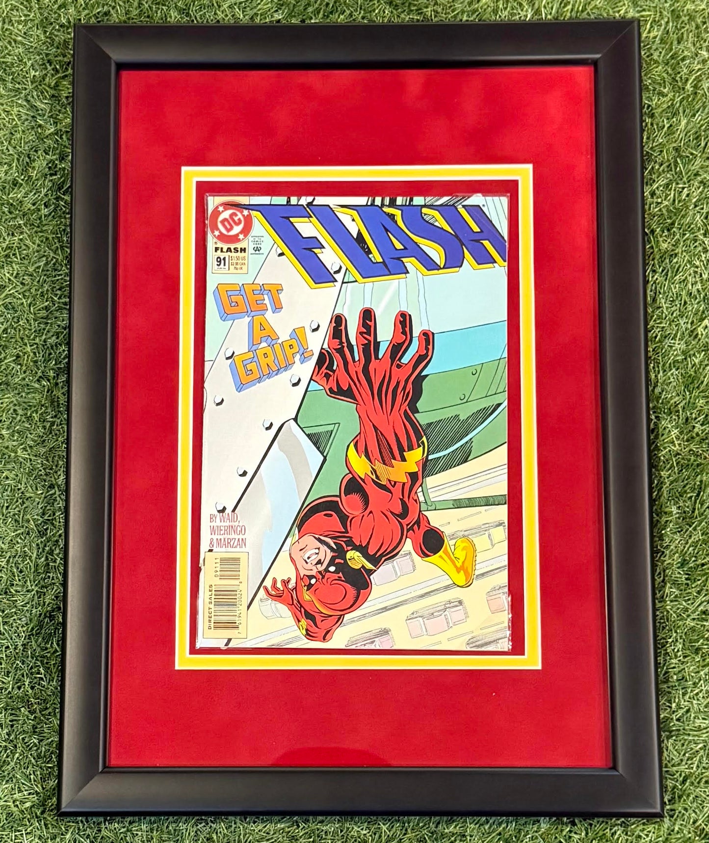 Flash Get A Grip Framed Poster