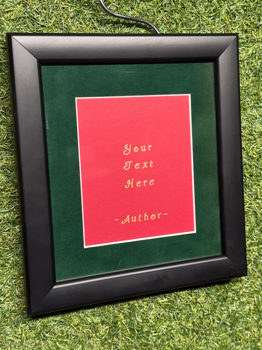 Custom Text Handmade Frame