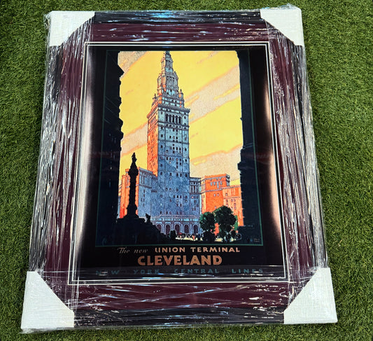 Vintage Cleveland Terminal Tower Framed Print