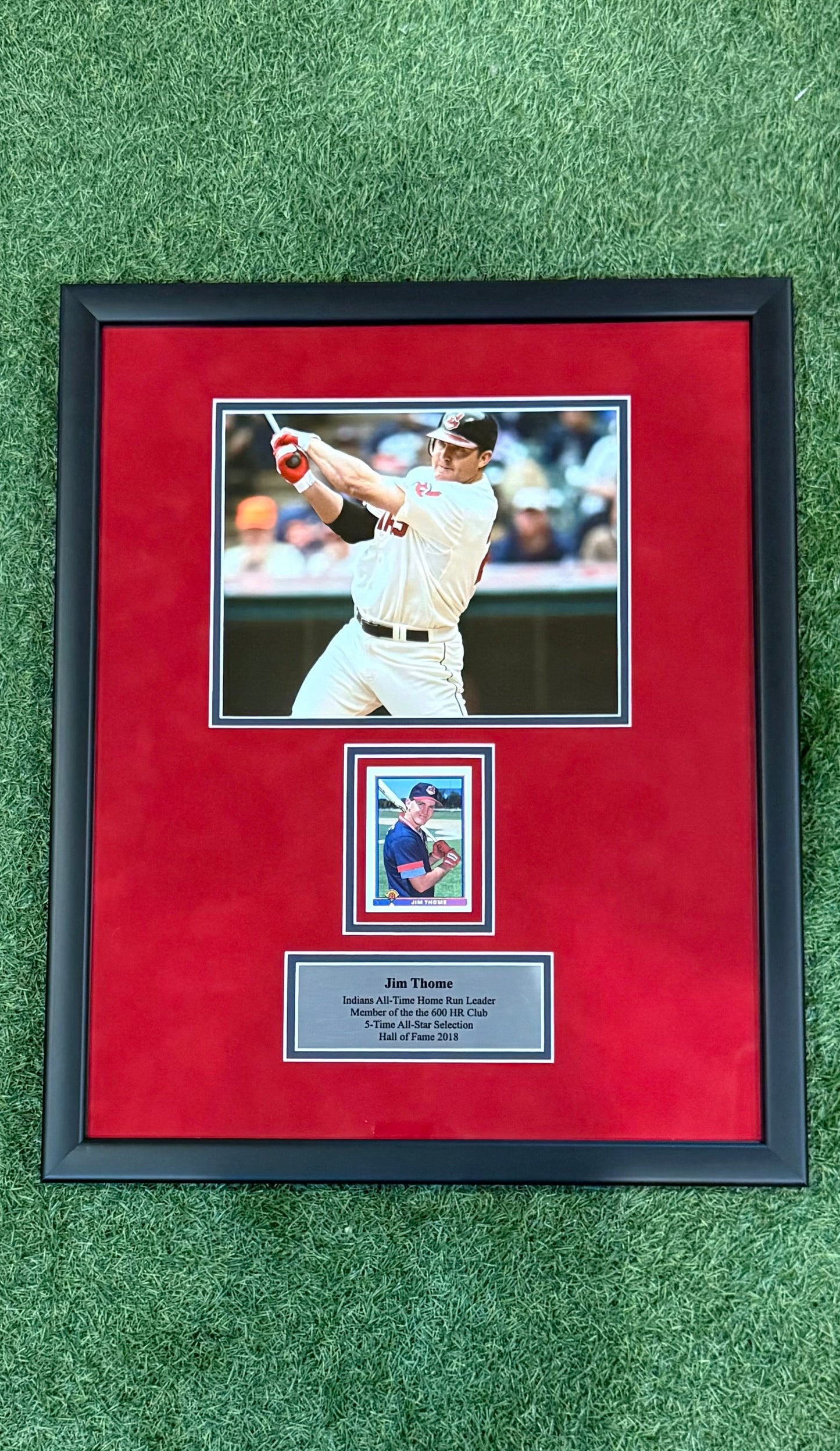 Jim Thome Rookie Card Framed Piece