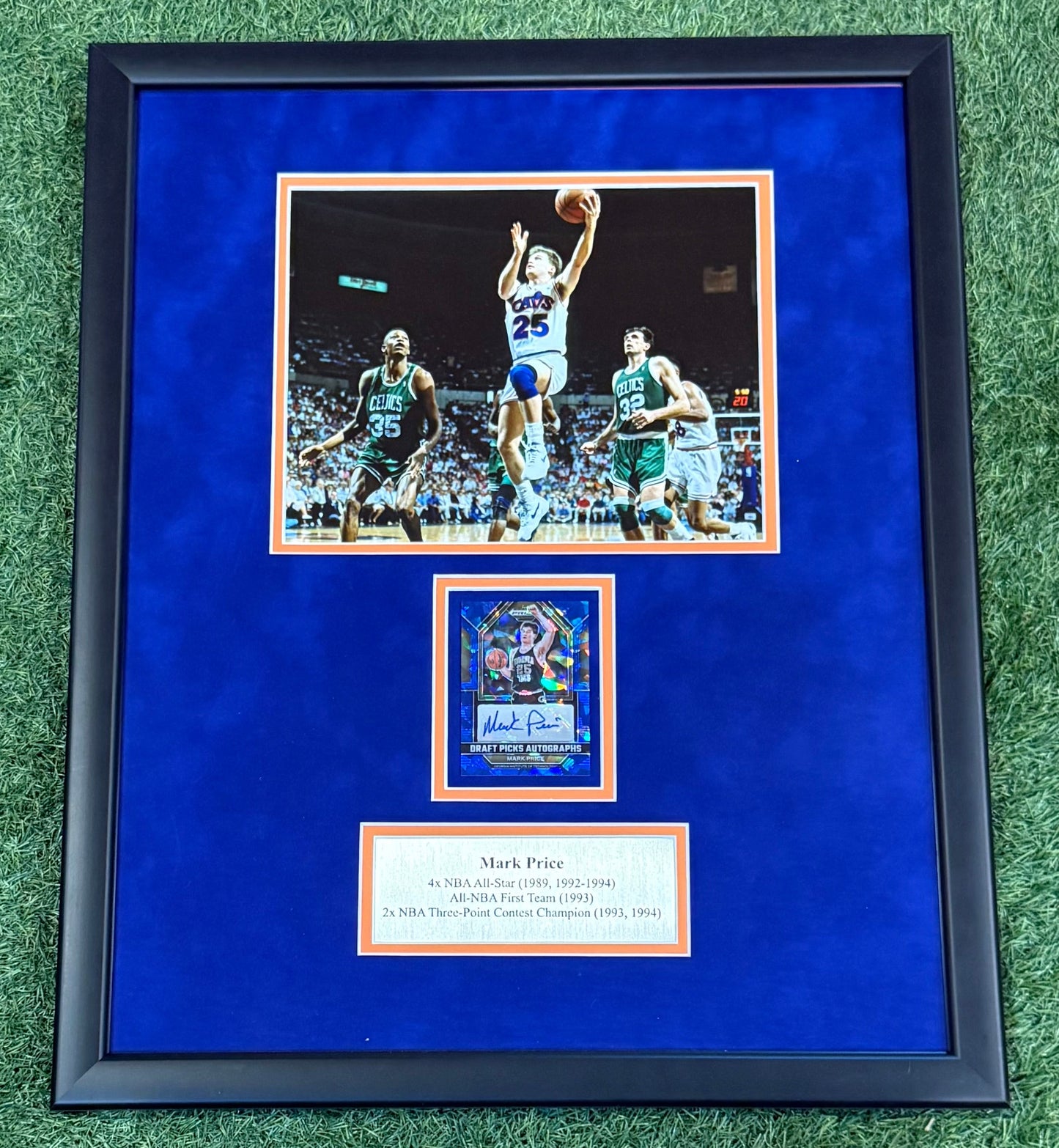 Mark price Autographed Card Framed Piece