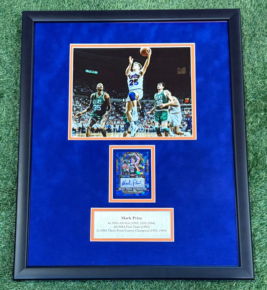 Mark price Autographed Card Framed Piece