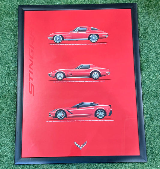 Stingray Corvette Evolution Poster