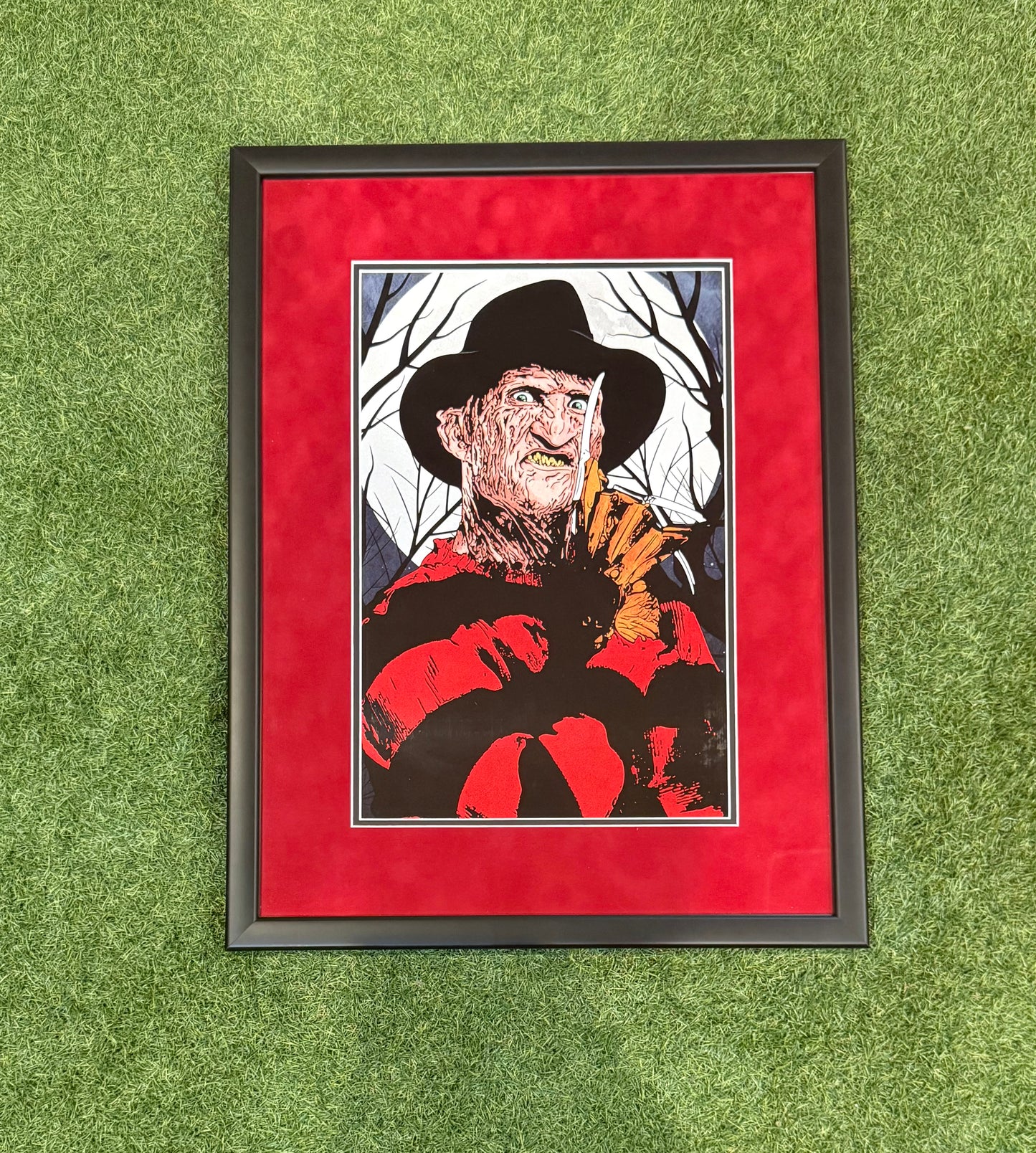 Freddy Krueger Nightmare on Elm Street Framed Poster