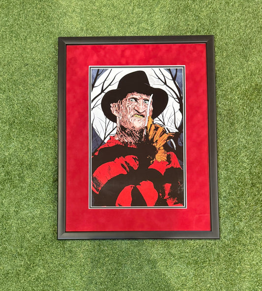 Freddy Krueger Nightmare on Elm Street Framed Poster