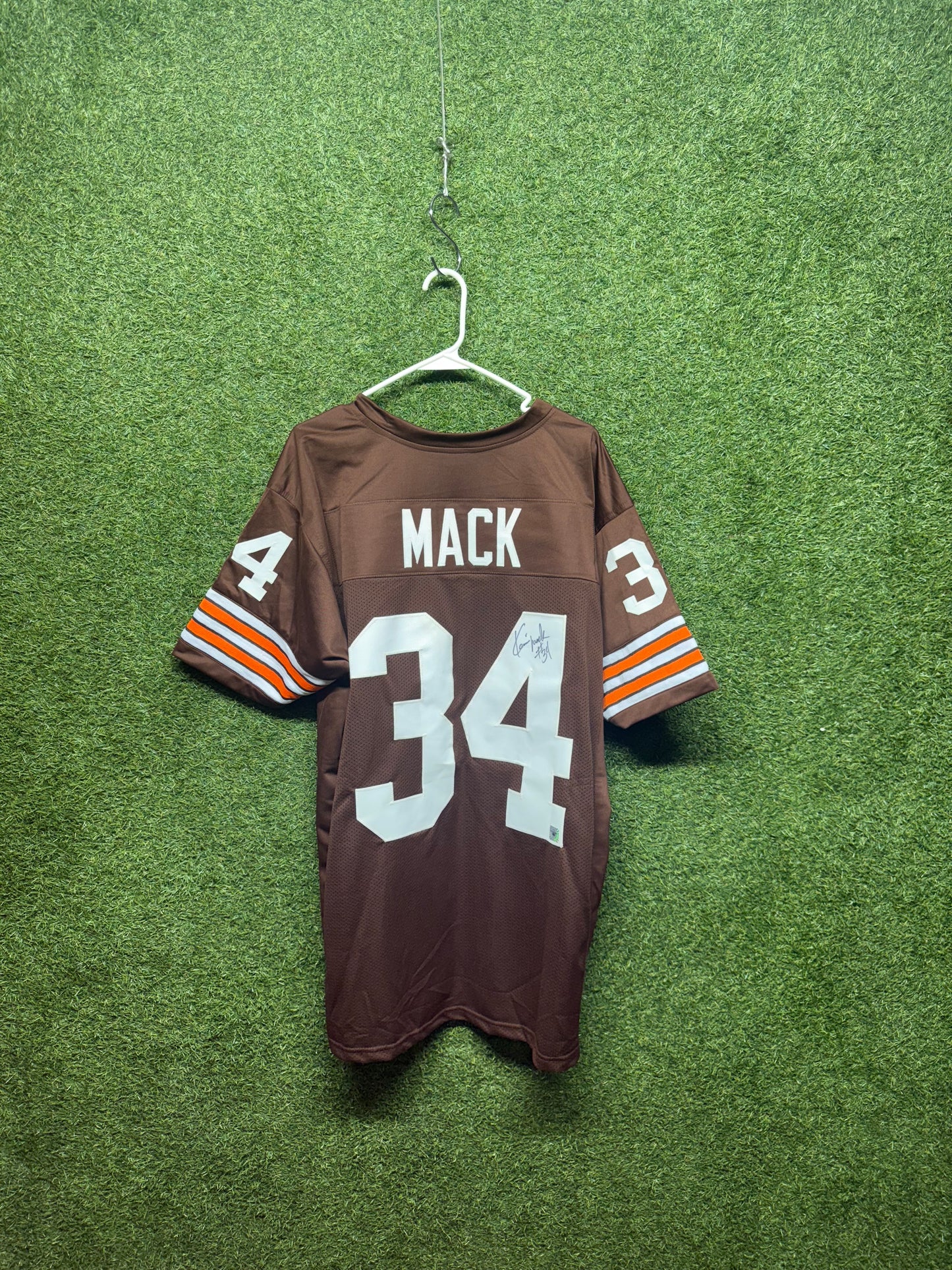 Kevin Mack Autographed Browns Jersey