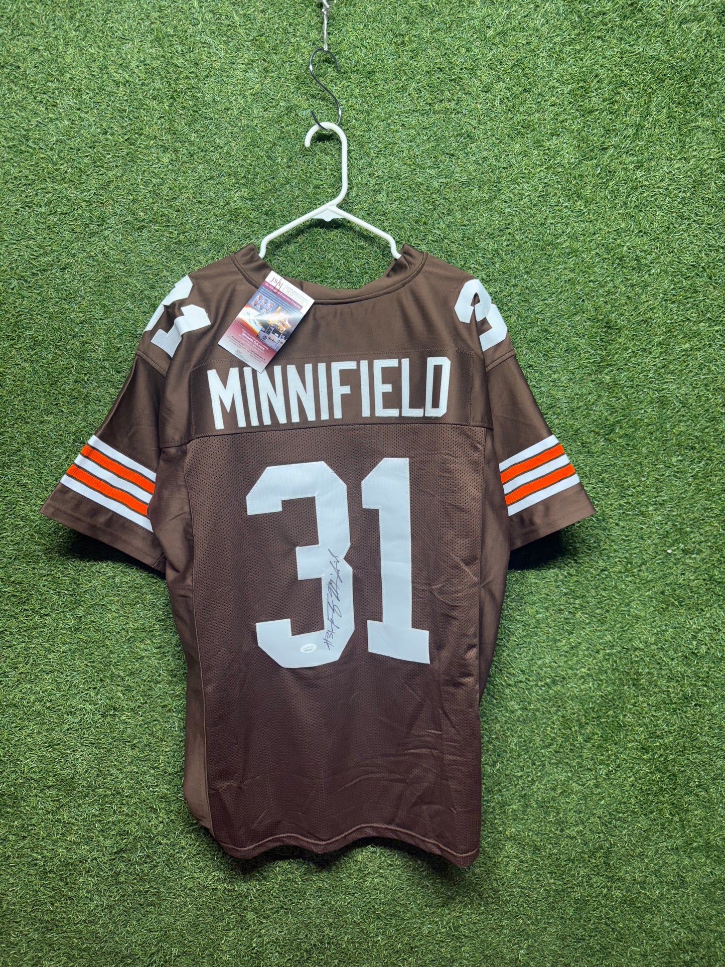 Frank Minnifield Autographed Browns Jersey