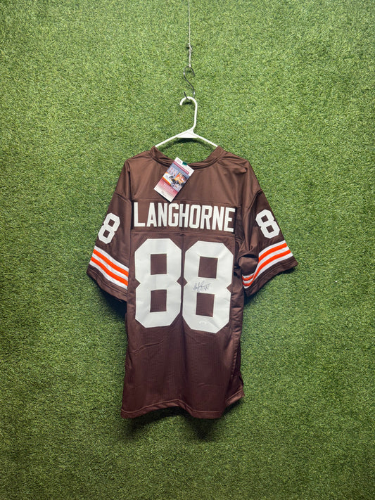 Reggie Langhorne Autographed Browns Jersey