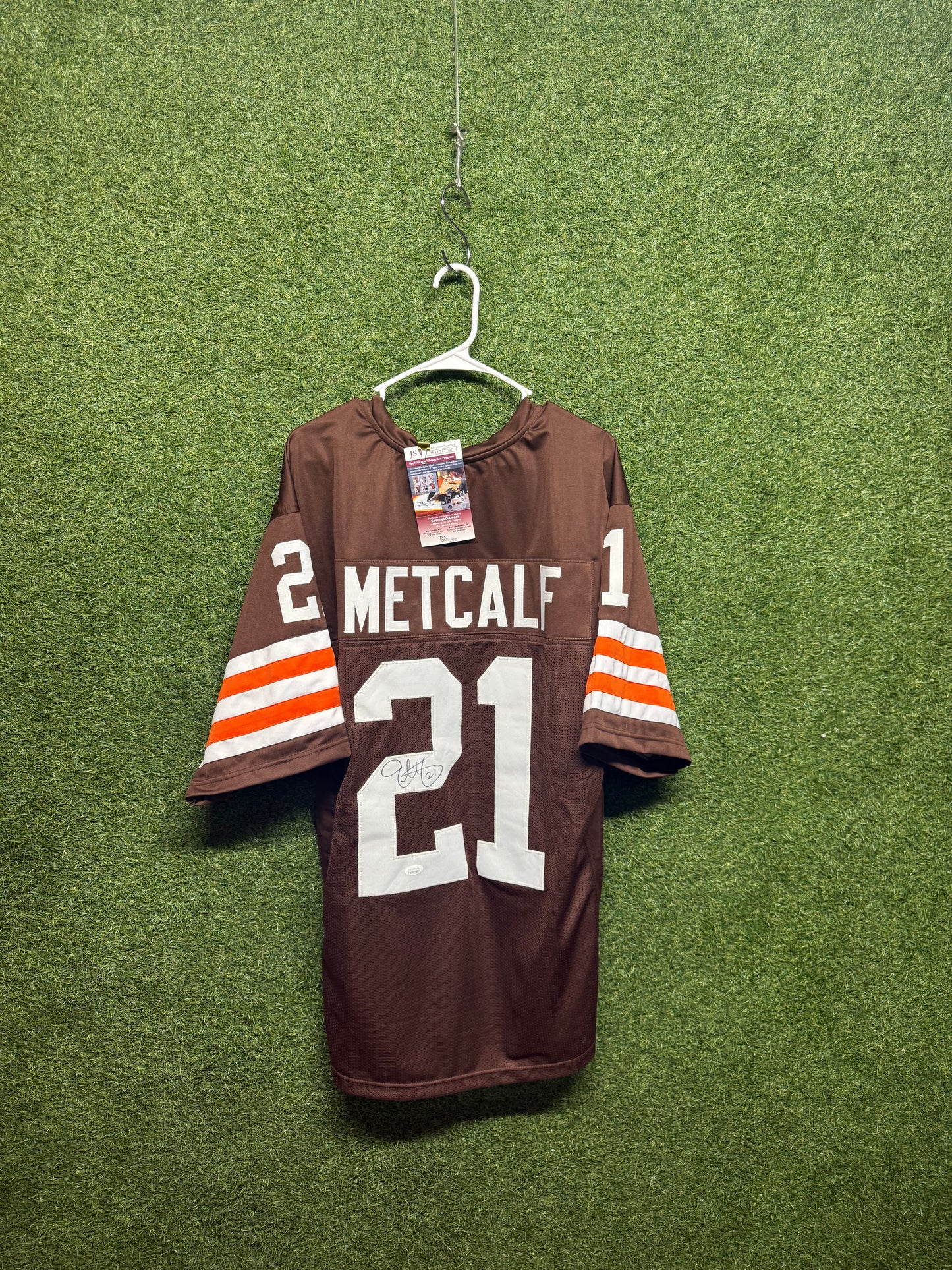 Eric Metcalf Autographed Browns Jersey
