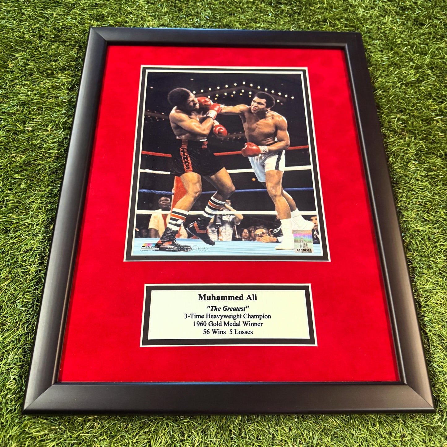 Muhammed Ali Custom Framed 8x10 with plaque