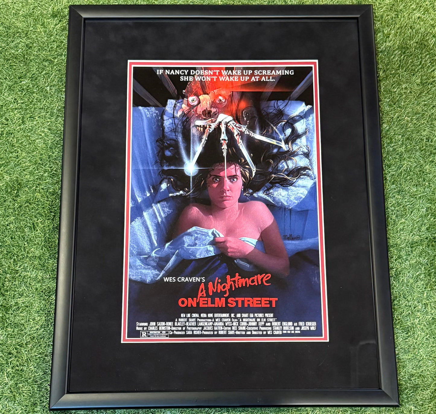 Nightmare on Elm Street Movie Poster Framed
