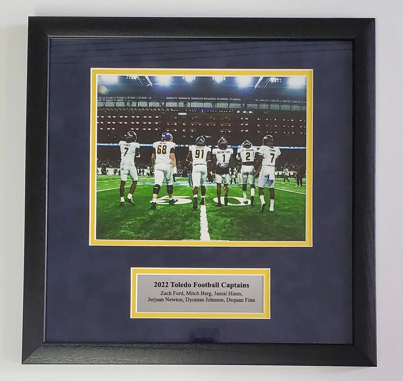 Custom Framed 8x10 photo with Plaque