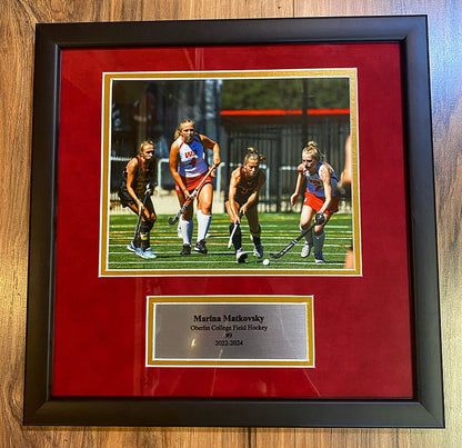 Custom Framed 8x10 photo with Plaque